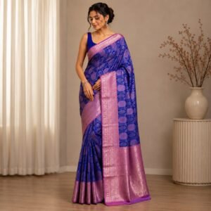 Blue Sapphire Pattu Saree