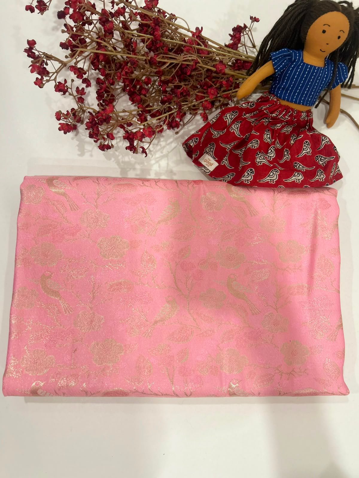 Peach Royale Pattu Saree - Image 2