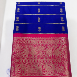 Blue Lines Semi Kanjeevaram