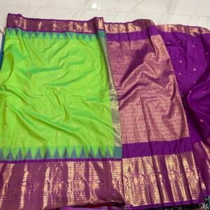 Green and Purple Gadwal Pattu