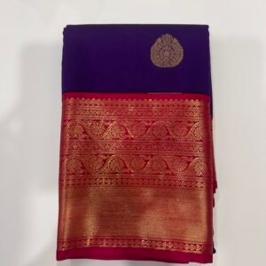 Purple Semi Kanjeevaram