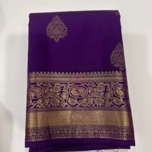 Purple Self Semi Kanjeevaram