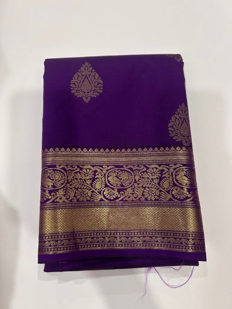 Purple Self Semi Kanjeevaram