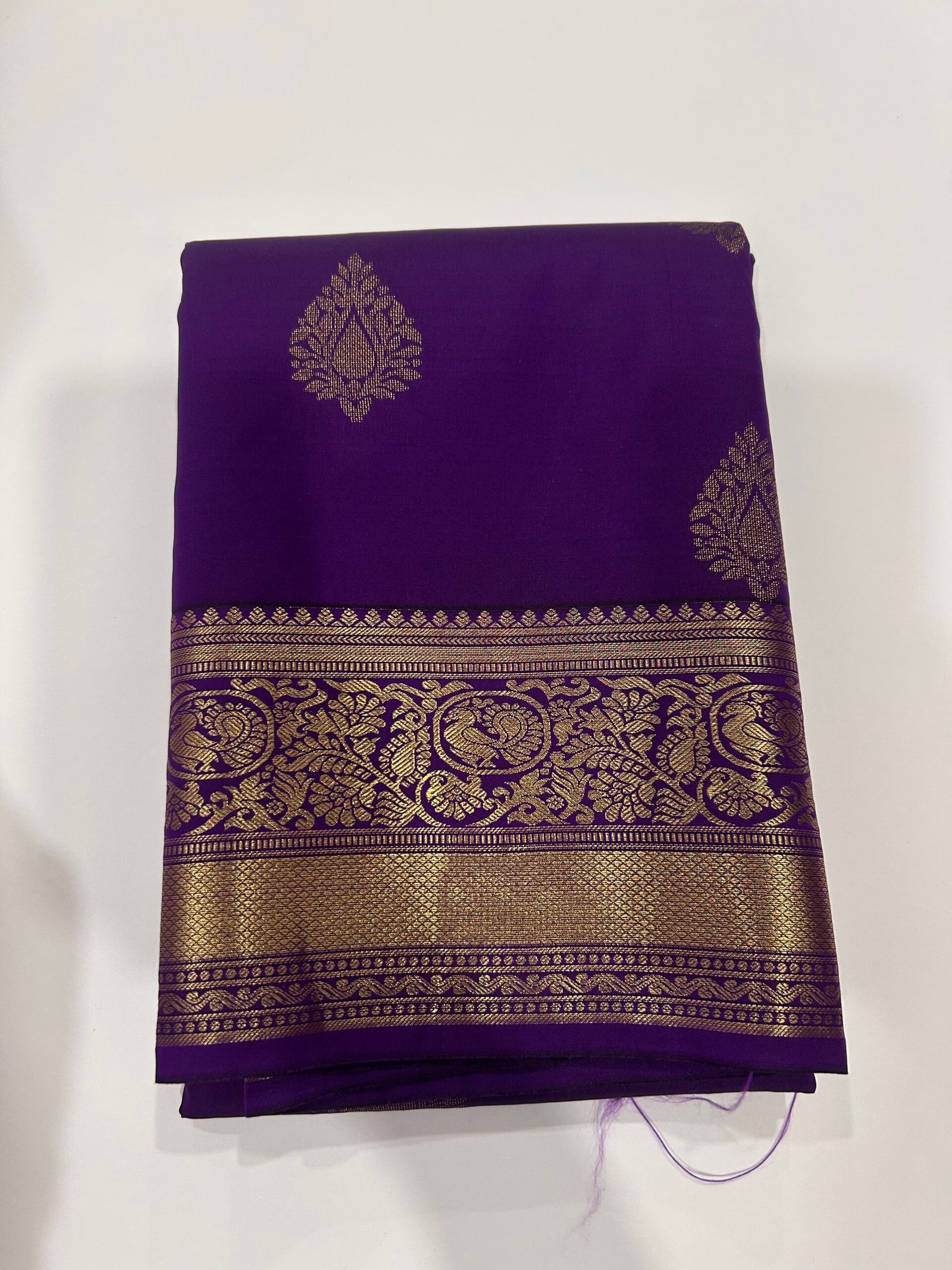 Purple Self Semi Kanjeevaram