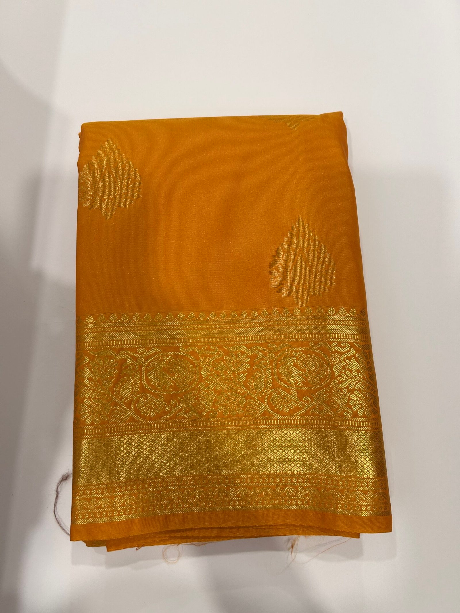 Mustard Yellow Semi Kanjeevaram