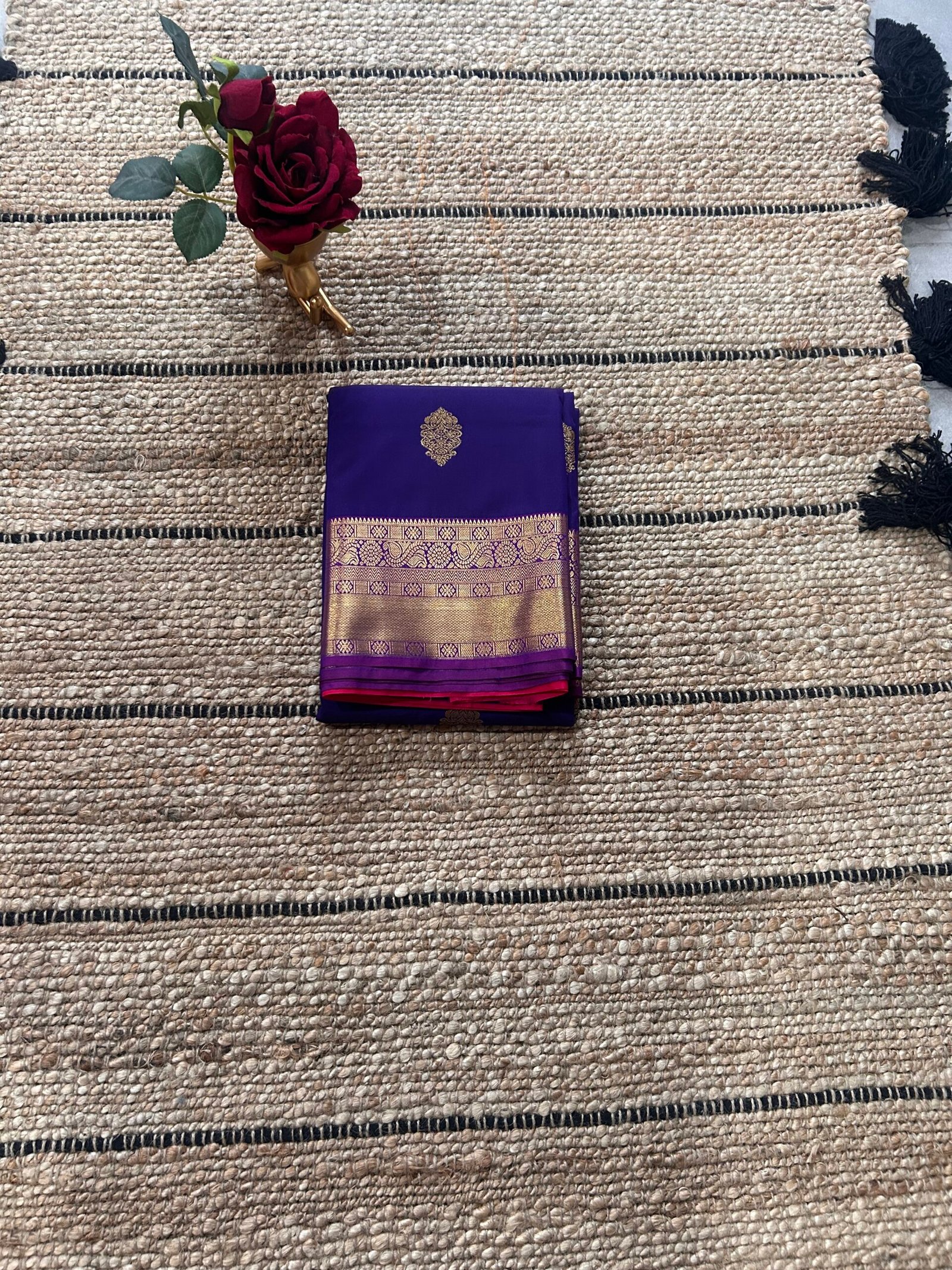 Blue Semi Kanjeevaram