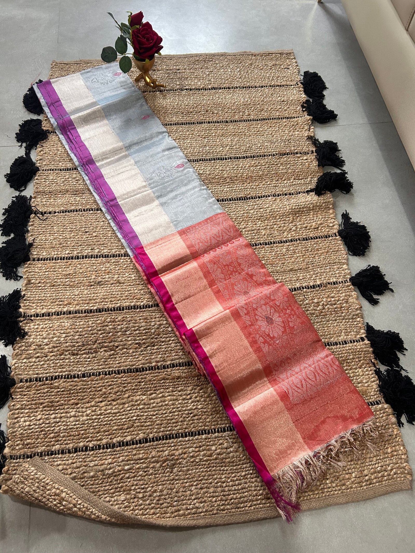 Handloom Tissue Pattu - Image 2