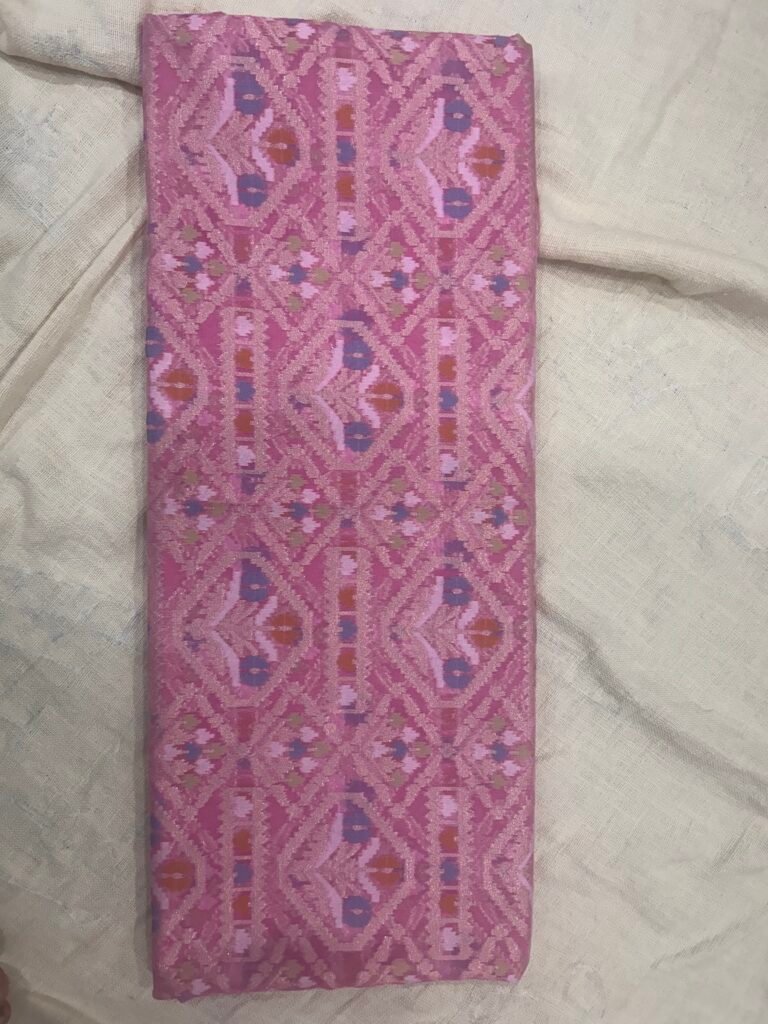 Pink Cotton Jamdhani 80-20