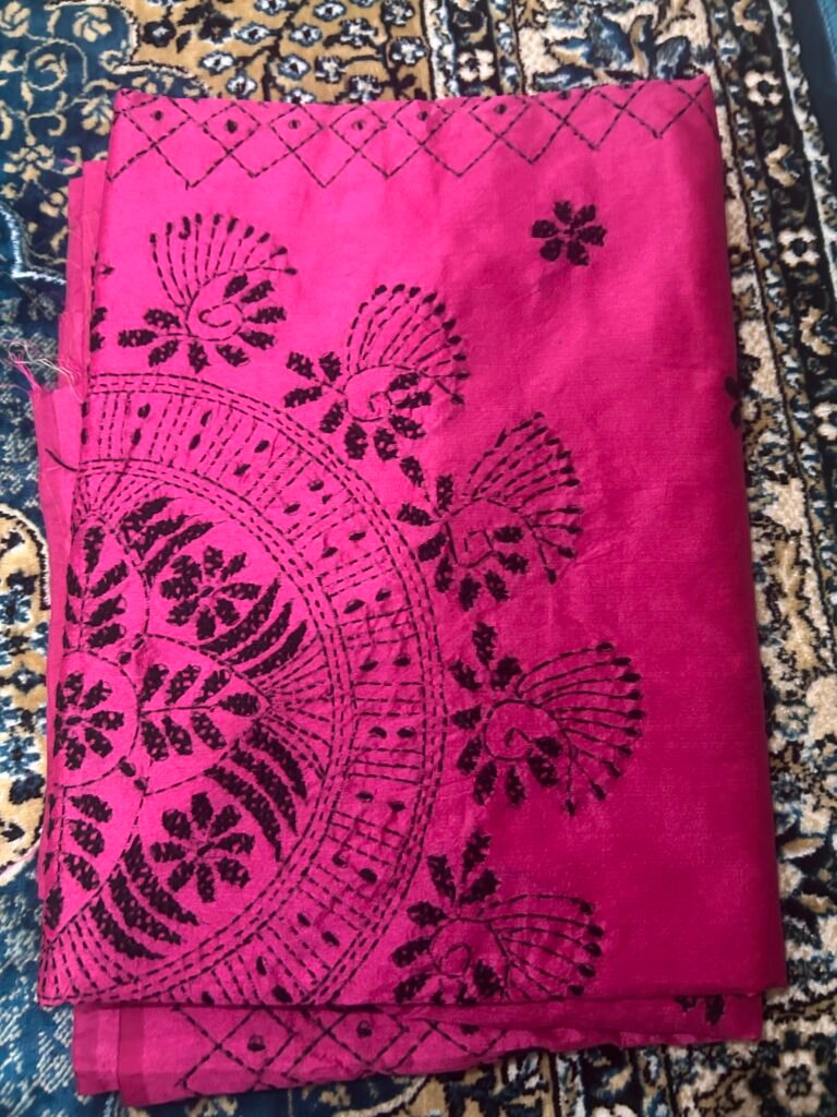 Pink Kantha Work