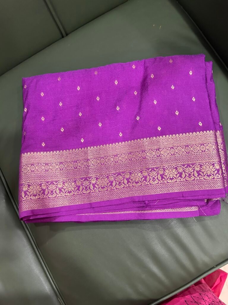 Budget Purple Banaras Saree