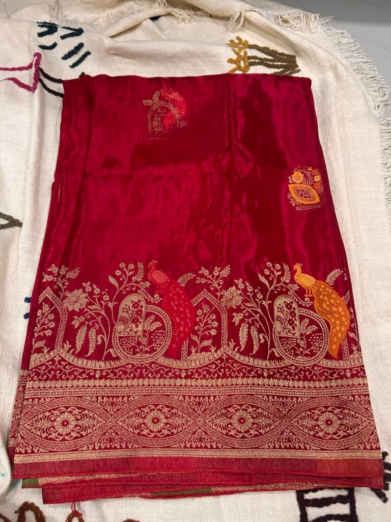 Hot Red Peacock - HO Silk