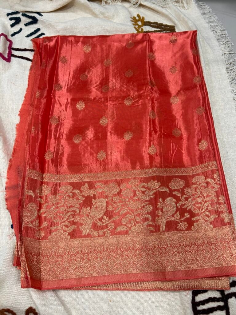 Dark Peach HO Silk Saree