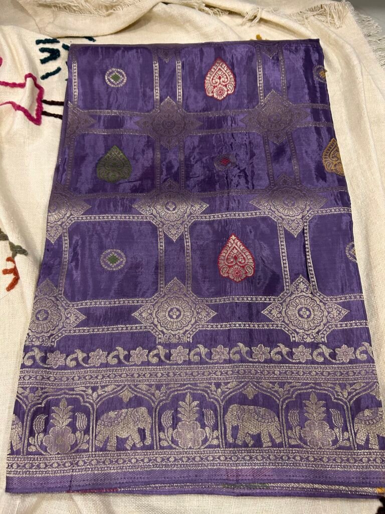 Lavender Jacquard Weaving HO Silk