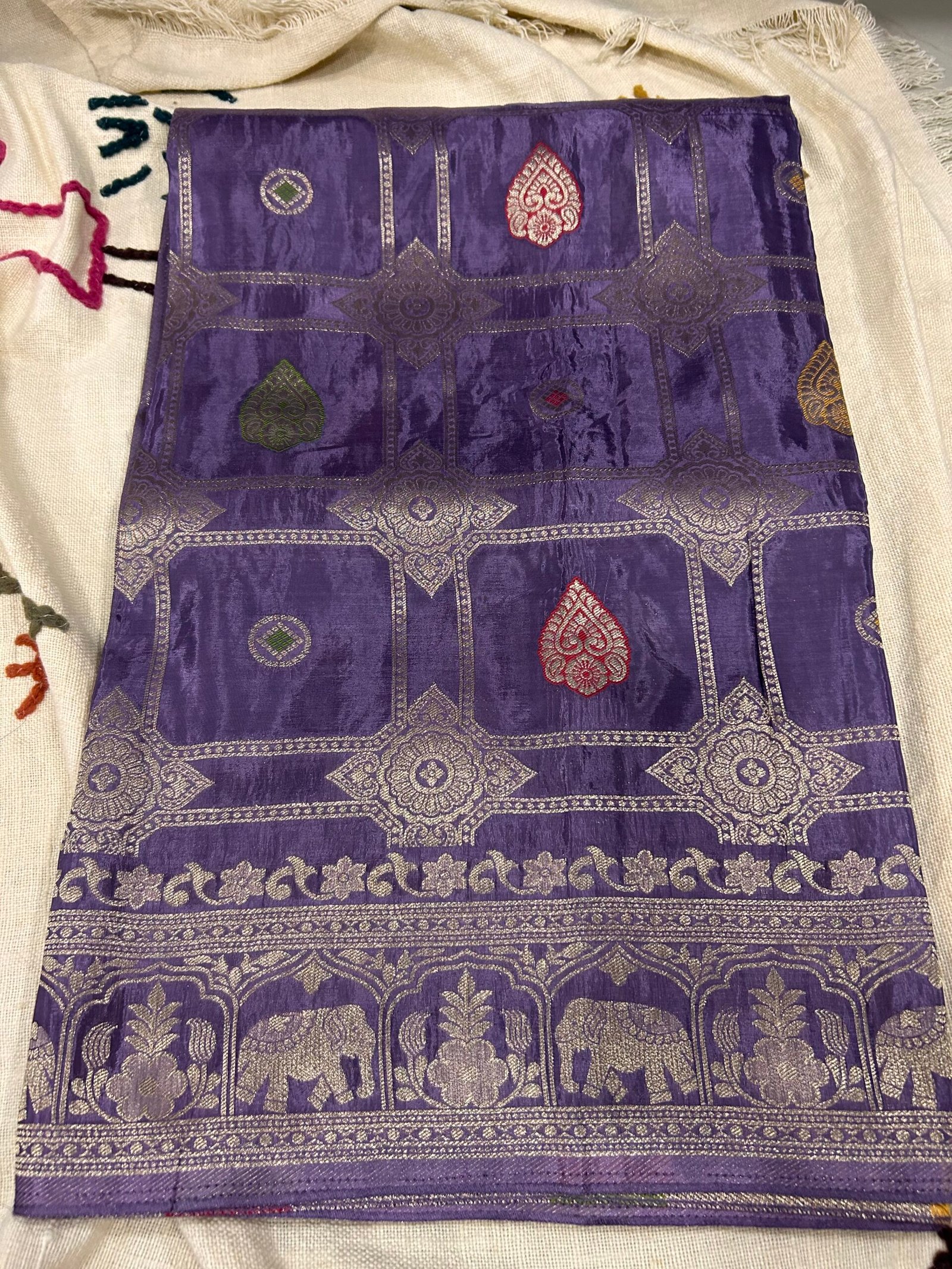 Lavender Jacquard Weaving HO Silk