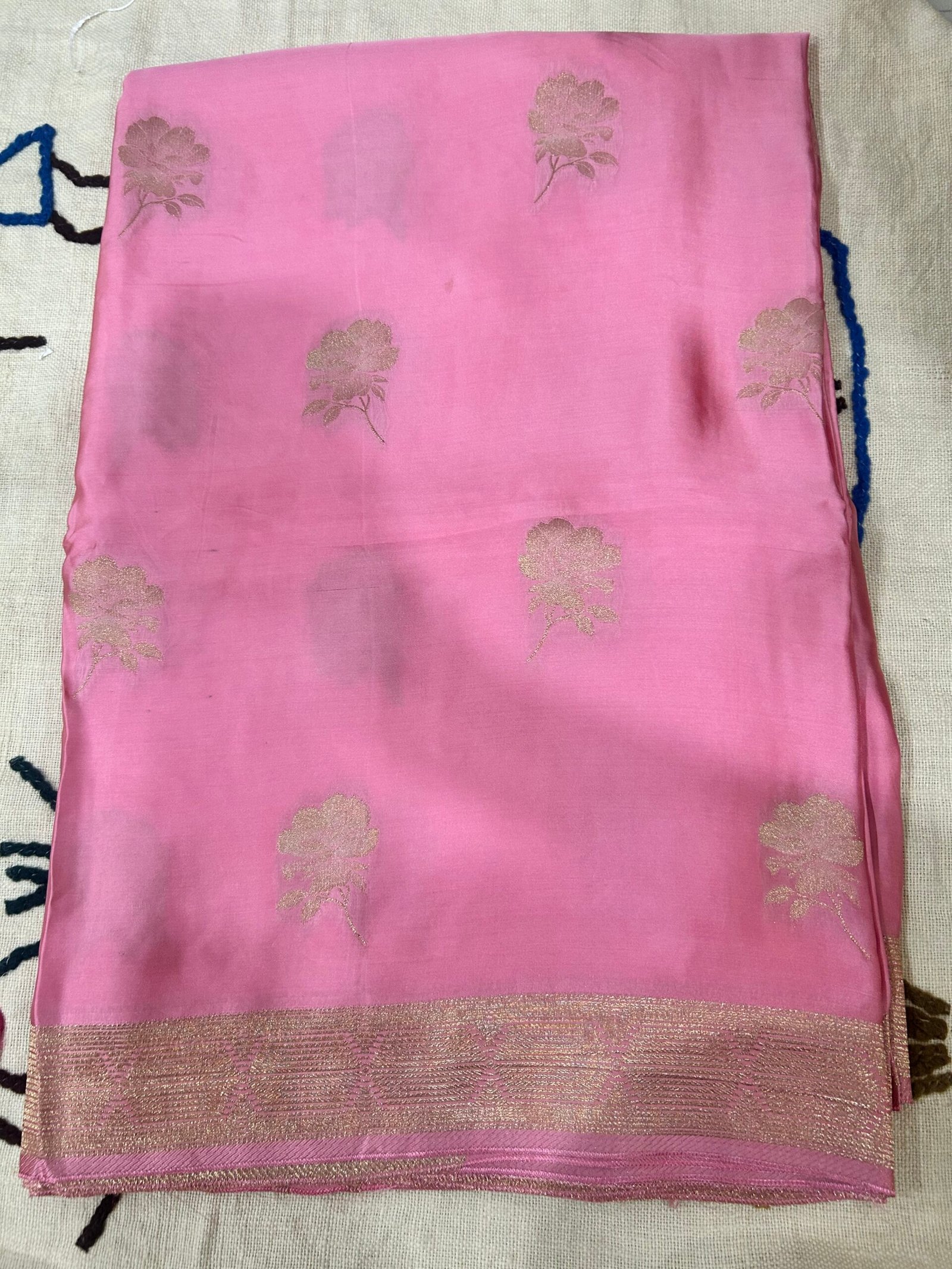 Pure Mashru Silk - Baby Pink