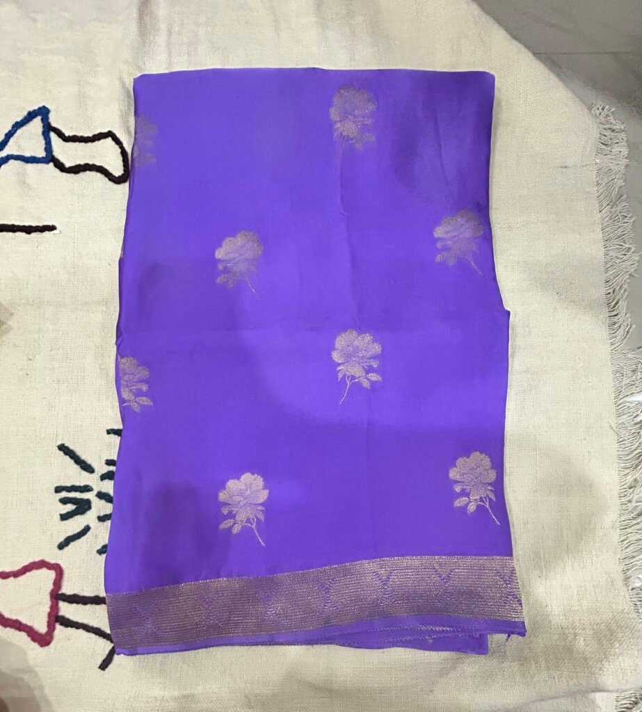 Pure Mashru Silk - Lavender
