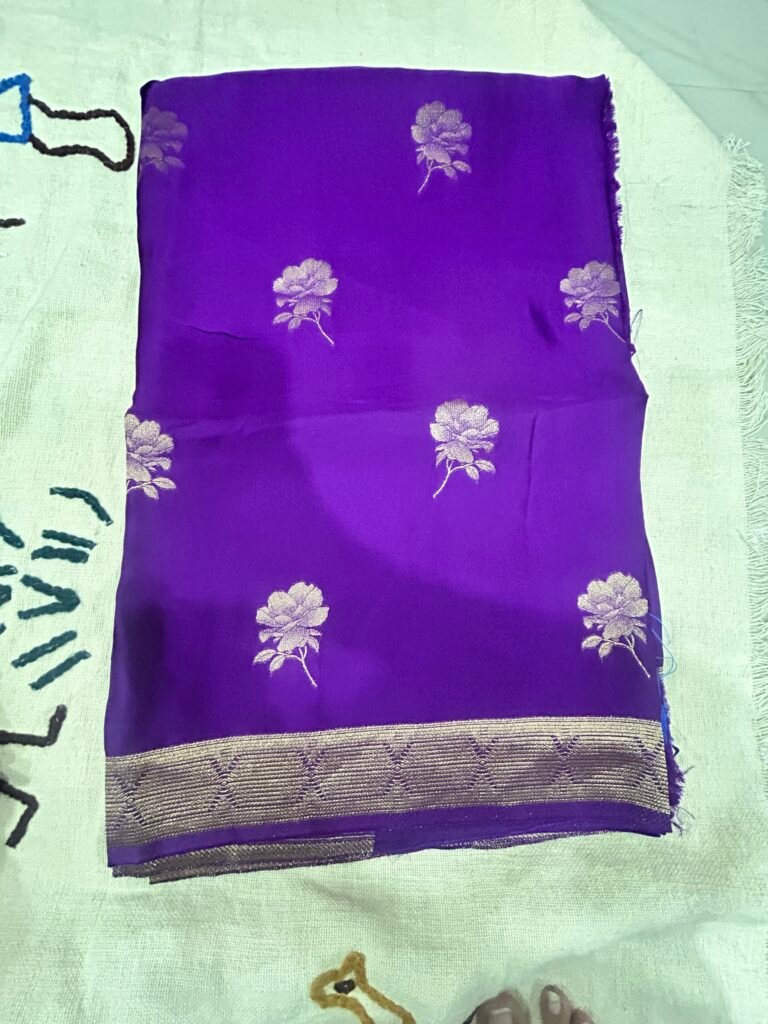Pure Mashru Silk - Purple