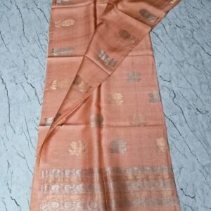 Pure Tussar Silk Mark Certified - Peach